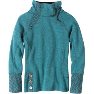 Prana Lucia Turquoise Knit Sweater Medium EUC